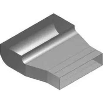 Elektroinstalační krabice Atrea KKC Krabice koncová čelní rozvodu 160x40 s otvorem pro podlahovou mřížku 255x100 R130411