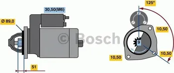 Startér Startér Bosch (0 001 231 033) MERCEDES-BENZ