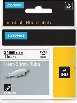 Průmyslový kabel Speciální D1 páska - RHINO - plochá smršťovací bužírka 24 mm x 1,5 m, černá na bílé
