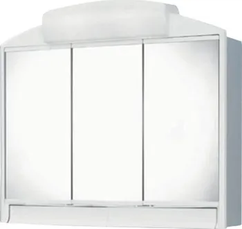 Koupelnový nábytek RANO zrcadlová skříňka 59x51x15 bílá 2x40W