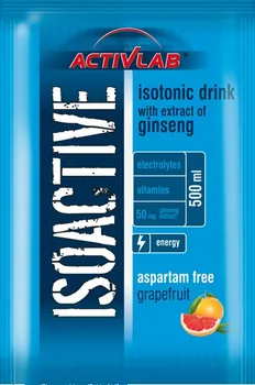 Iontový nápoj ActivLab Isoactive s ženšenem 20 sáčků grapefruit