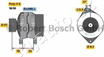 Alternátor Alternátor Bosch (0 123 505 014) VOLVO