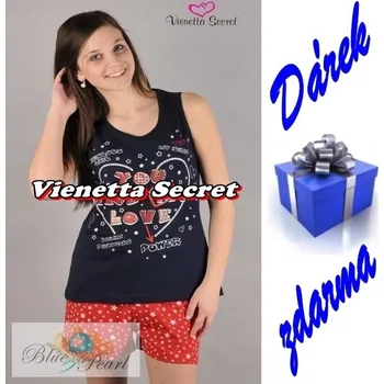 Dámské pyžamo Dámské pyžamo VIENETTA SECRET Hvězdy modré