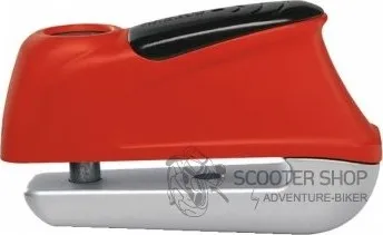 Motozámek Abus Trigger Alarm 350 červený zámek na motorku na kotoučovou brzdu s alarmem