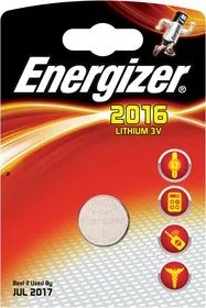 Článková baterie Lithiová knoflíková baterie Energizer CR 2016