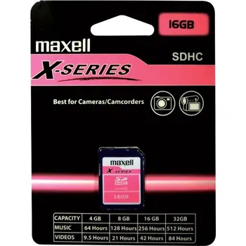 Paměťová karta Maxell X-Series SDHC 16GB Class 4 (854512)