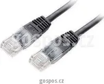 Equip patch kabel U/UTP Cat. 5E 1m černý