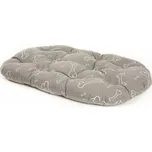 Samohýl Kost šedo/bílý polštář ovál