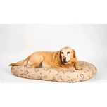 Samohýl Kost béžovo/černý polštář ovál