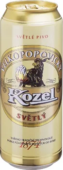 Pivo Velkopopovický Kozel 10° 0,5 l plech