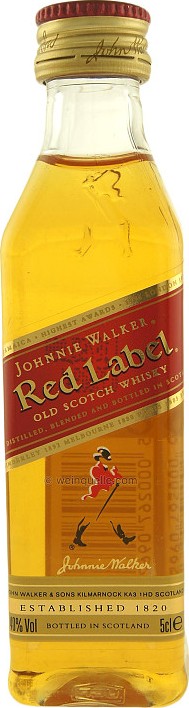 Mini Red Label Johnnie Walker Red Label Mini 40% 0,05 l od 55 Kč - Zbozi.cz