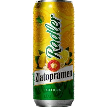 Pivo Zlatopramen Radler Citron 0,4 L plech 