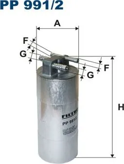 Palivový filtr Filtr palivový FILTRON (FI PP991/2) AUDI
