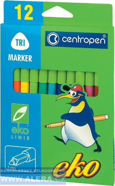 Centropen ECO 2560 Markers Set, 12 Colors