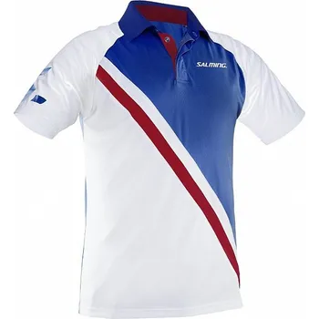 Triko Salming Performance, bílé / modré / červené S