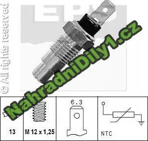 Čidlo automobilu Snímač teploty chladicí kapaliny EPS (EPS 1.830.223)