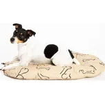 Samohýl Kost béžovo/černý polštář ovál