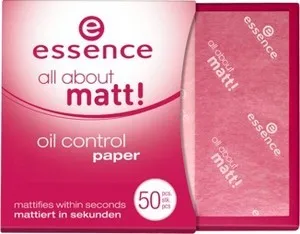 Essence papírky proti mastnotě All About Matt! Oil Control Paper 50 kusů