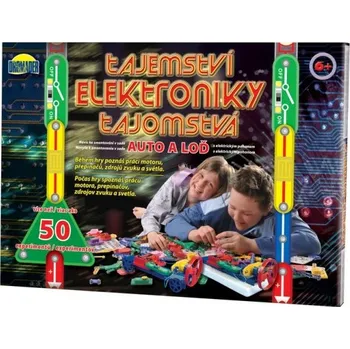 ostatní stavebnice DROMADER 85957 Tajemství elektroniky Auto, loď 50 experimentů