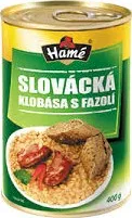 Hotové jídlo Slovácká Fazole s Klobásou 400g Hamé