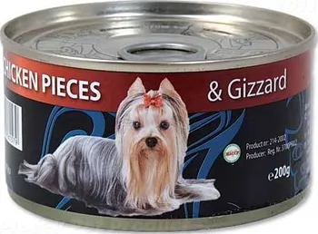 Krmivo pro psa Ontario konzerva Chicken Pieces/Gizzard 200 g
