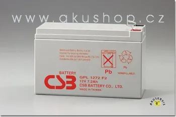Článková baterie Baterie CSB GPL1272 F2, 7,2Ah, 12V