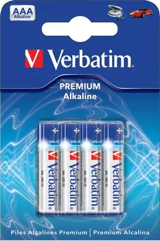 Článková baterie Baterie Verbatim alkalické AAA 4ks 49920
