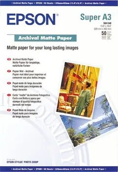 Fotopapír EPSON Paper A3+ Archival Matte 50 listů