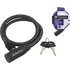 Zámek na kolo Zámek FORCE lankový spirála 80cm/12mm, černý