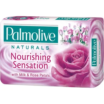 Sprchový gel Palmolive Naturals Milk & Rose tuhé toaletní mýdlo 90 g