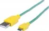 Datový kabel Kabel USB 2.0 A/M - micro B/M 1m žlutý