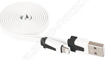 Datový kabel Kabel USB 2.0 A/M - i16P/M 1m bílý