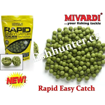 Boilies Mivardi boilies Rapid Easy Catch - Česnek & Chilli 950g 18mm