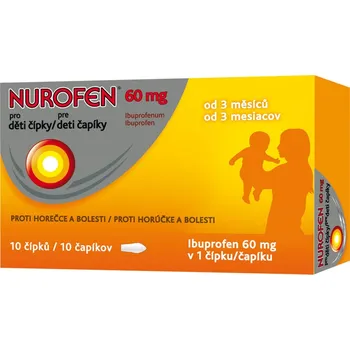 Lék na bolest, zánět a horečku Nurofen pro děti 60 mg 10 ks