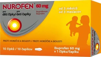 Lék na bolest, zánět a horečku Nurofen pro děti 60 mg 10 ks