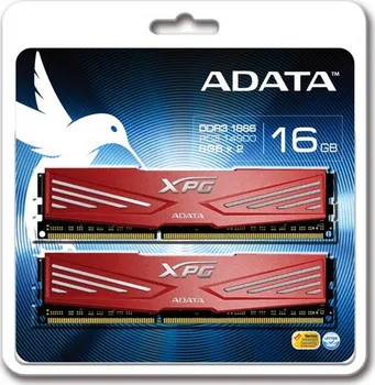 Operační paměť ADATA 16GB (Kit 2x8GB) XPG v1.0 Series DDR3 1866MHz CL10 (10-11-10-30), chladič