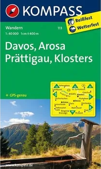 Davos, Arosa, Prattigau - 1:50 000 - Kompass