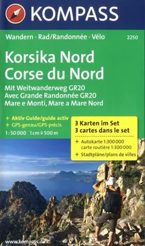 Korsika Nord, Korsika sever - 1:50 000 - Kompass
