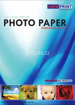 Fotopapír Fotopapír SafePrint lesklý, samolepící, 135g, A4, 20 listů