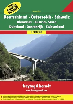 Německo, Rakousko, Švýcarsko - autoatlas - Freytag & Berndt