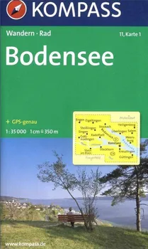 Bodensee, Bodamské jezero - 1:50 000 - Kompass