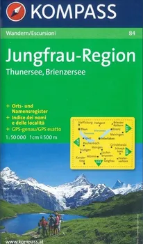 Jungfrau Region, Thuner See und Brienzer See - 1:50 000 - Kompass