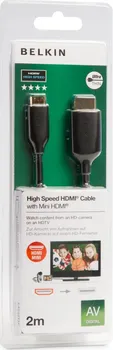 Video kabel Belkin HDMI - Mini HDMI Gold, 1m