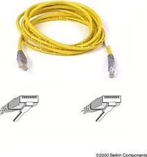 Síťový kabel BELKIN Belkin kabel PATCH UTP CAT5e CROSS 3m žlutý