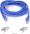 Síťový kabel BELKIN Belkin kabel PATCH UTP CAT5e 30m modrý, bulk Snagless