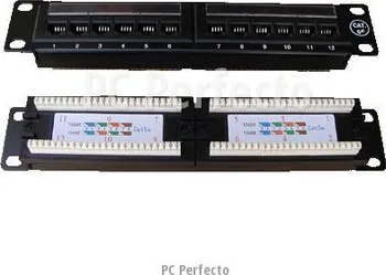 Patch panel UTP Integrovaný patch 10 panel 12p. 1U