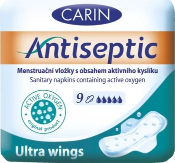 Hygienické vložky DHV Carin Antiseptic ultra 9 ks