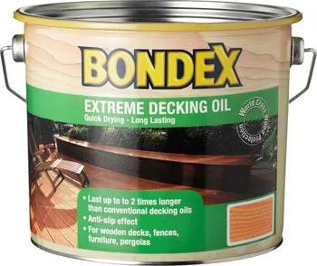 Lak na dřevo Bondex Extreme Decking Oil 0,75 l teak