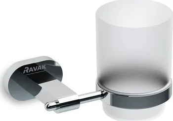 Mýdlenka RAVAK Chrome CR 210 držák s pohárkem (sklo) X07P188