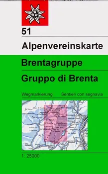 Brenta, Gruppo di Brenta (letní) - 1:25 000 - OEAV
